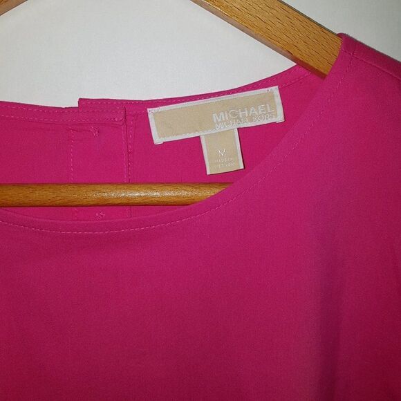 MICHAEL KORS Womens Long  Sleeve Blouse with Double Ruffle Cuffs at Wris… - Picture 4 of 13